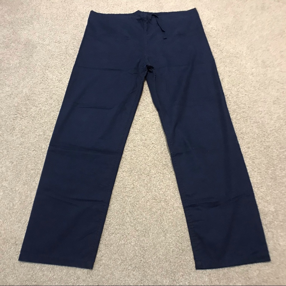 Dark Blue Heavy Material Scrubs top and bottom Men